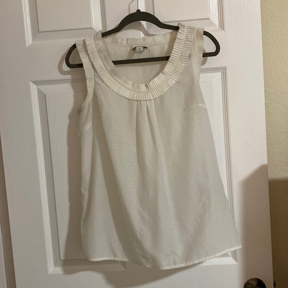 white sparkly blouse